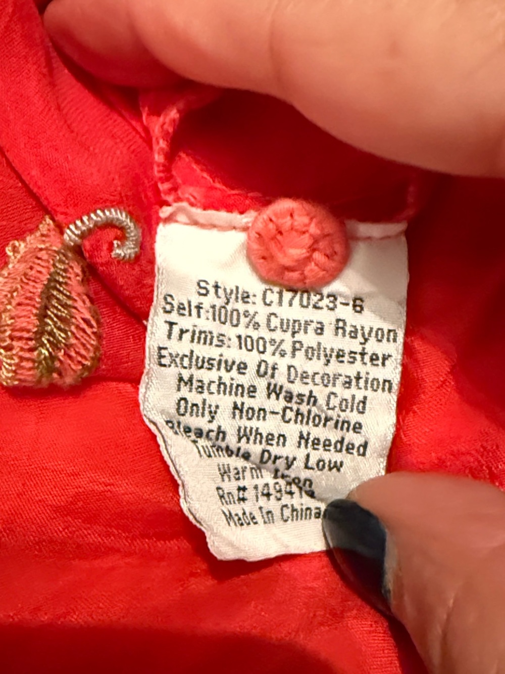 Johnny Was Ruelle Button Down Embroidered Blouse S - Picture 14 of 14